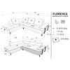 Coltar Florence, 290x232x61-91 cm, Stofa Element 8, Mustar picture - 5