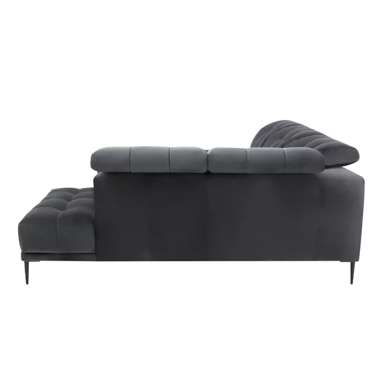Coltar Grenada Cu Sezut Reglabil, Electronic, 281x226x89-107 cm, Stofa , Grafit Metalic picture - 4