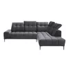 Coltar Grenada Cu Sezut Reglabil, Electronic, 281x226x89-107 cm, Stofa , Grafit Metalic picture - 3