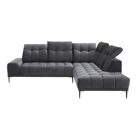 Coltar Grenada Cu Sezut Reglabil, Electronic, 281x226x89-107 cm, Stofa , Grafit Metalic picture - 3