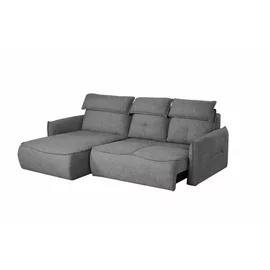 Coltar Modo Cu Sezut Glisant, Actionare Electrica, Sezlong Stanga, 251x177x100 cm, Stofa Gri