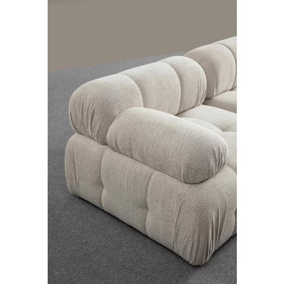 Coltar Modular Petit 3, 285x160x75 h cm, Stofa, Beige picture - 5