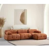 Coltar Modular Petit 3, 285x160x75 h cm, Stofa, Portocaliu picture - 1