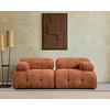 Coltar Modular Petit 3, 285x160x75 h cm, Stofa, Portocaliu picture - 7