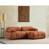 Coltar Modular Petit 3, 285x160x75 h cm, Stofa, Portocaliu picture - 8