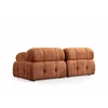 Coltar Modular Petit 3, 285x160x75 h cm, Stofa, Portocaliu picture - 10