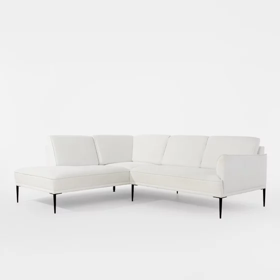 Coltar Norida, 235x207x82 cm, Stofa Aragon 01, Crem picture - 2