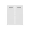 Comoda 2 Usi Neno, 60x32x72 h cm, Pal Melaminat, Alb Mat picture - 4