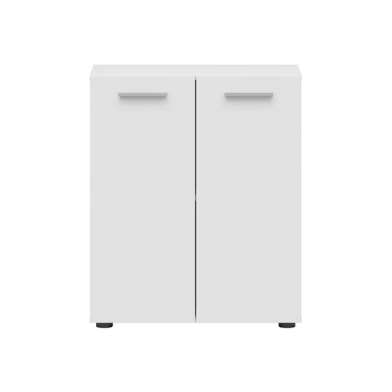 Comoda 2 Usi Neno, 60x32x72 h cm, Pal Melaminat, Alb Mat picture - 4