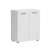 Comoda 2 Usi Neno, 60x32x72 h cm, Pal Melaminat, Alb Mat picture - 1