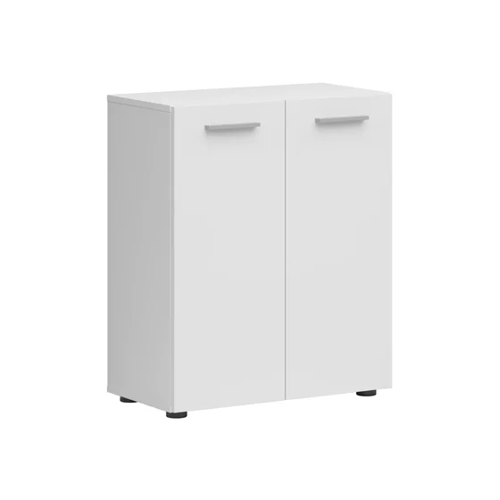 Comoda 2 Usi Neno, 60x32x72 h cm, Pal Melaminat, Alb Mat picture - 1