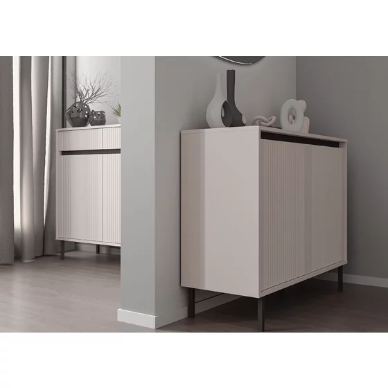 Comoda 2 Usi Osaka 2F-812, 100x40x84.7 cm, Pal Melaminat/MDF Frezat picture - 3