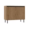 Comoda 2 Usi Osaka 2F-812, 100x40x84.7 cm, Pal Melaminat/MDF Frezat picture - 1