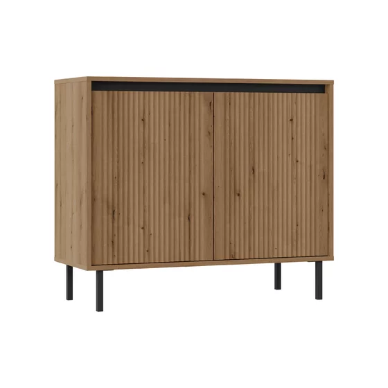 Comoda 2 Usi Osaka 2F-812, 100x40x84.7 cm, Pal Melaminat/MDF Frezat picture - 1