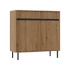 Comoda 2 Usi +2 Sertare, Osaka 2F+2S-822, 100x40x100 cm, Pal Melaminat/MDF Frezat picture - 1