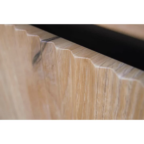 Comoda 2 Usi +2 Sertare, Osaka 2F+2S-822, 100x40x100 cm, Pal Melaminat/MDF Frezat picture - 2