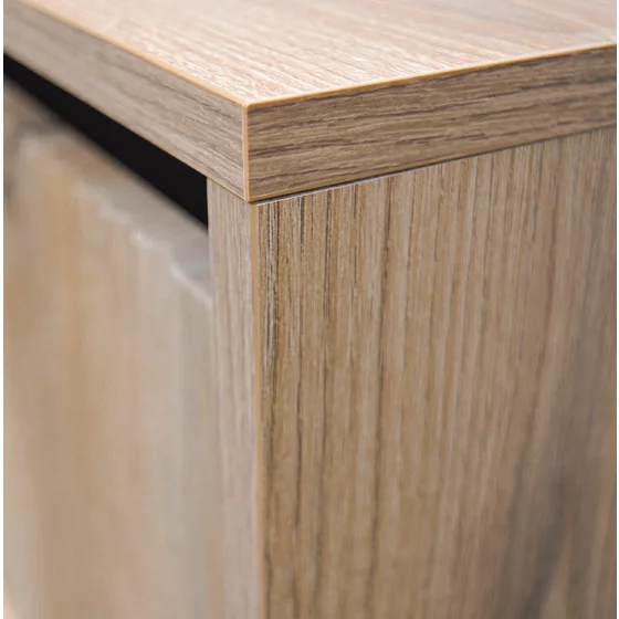 Comoda 2 Usi +2 Sertare, Osaka 2F+2S-822, 100x40x100 cm, Pal Melaminat/MDF Frezat picture - 3