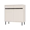 Comoda 2 Usi +2 Sertare, Osaka 2F+2S-822, 100x40x100 cm, Pal Melaminat/MDF Frezat picture - 7