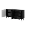Comoda 2 Usi+3 Sertare, Lante 163-2D3S, 163.2x38x81.2 cm, MDF, Negru picture - 5