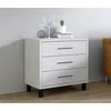 Comoda 3 Sertare Roma, 70x40x70 cm, Pal Melaminat,  Gri Deschis picture - 1