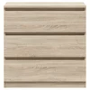 Comoda 3 Sertare Timber, 75x45x75.5 cm, Pal Melaminat,  Stejar Sonoma picture - 3
