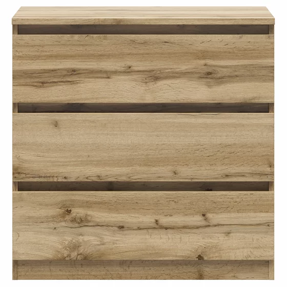 Comoda 3 Sertare Timber, 75x45x75.5 cm, Pal Melaminat,  Stejar Wotan picture - 3
