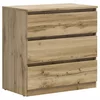 Comoda 3 Sertare Timber, 75x45x75.5 cm, Pal Melaminat,  Stejar Wotan picture - 1