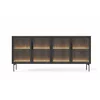 Comoda 4 Usi Lumi, 181.3x39.3x82.6 h cm, MDF/Sticla, Stejar Dunin picture - 4