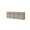 Comoda 4 Usi + 4 Sertare, Cross,  225x40x75 cm, Pal Melaminat, Beige Congo picture - 4