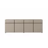 Comoda 4 Usi + 4 Sertare, Cross,  225x40x75 cm, Pal Melaminat, Beige Congo picture - 3