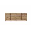 Comoda 4 Usi + 4 Sertare, Cross,  225x40x75 cm, Pal Melaminat, Stejar Wotan picture - 4
