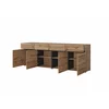 Comoda 4 Usi + 4 Sertare, Cross,  225x40x75 cm, Pal Melaminat, Stejar Wotan picture - 2