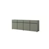 Comoda 4 Usi + 4 Sertare, Cross,  225x40x75 cm, Pal Melaminat, Verde Pin picture - 3