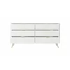 Comoda 6 Sertare, Lante 163-6S, 163.2x38x81.2 cm, MDF, Alb picture - 3