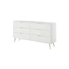 Comoda 6 Sertare, Lante 163-6S, 163.2x38x81.2 cm, MDF, Alb picture - 1