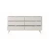 Comoda 6 Sertare, Lante 163-6S, 163.2x38x81.2 cm, MDF, Beige picture - 4