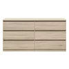 Comoda 6 Sertare Timber, 150x45x75.5 cm, Pal Melaminat,  Stejar Sonoma picture - 3