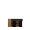 Comoda Camino, 3D2S, CMNK 01, 150X40X83 cm, Stejar Evoke/Negru picture - 2