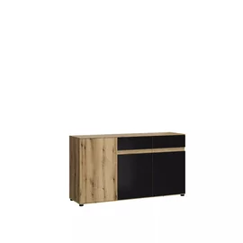 Comoda Camino, 3D2S, CMNK 01, 150X40X83 cm, Stejar Evoke/Negru