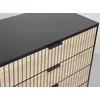Comoda Coorg, 4 Sertare, 80x40x89.5 h cm, Metal/Pal Melaminat, Negru/Stejar picture - 3