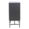 Comoda Coorg, 4 Sertare, 80x40x89.5 h cm, Metal/Pal Melaminat, Negru/Stejar picture - 4