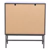Comoda Coorg, 4 Sertare, 80x40x89.5 h cm, Metal/Pal Melaminat, Negru/Stejar picture - 5