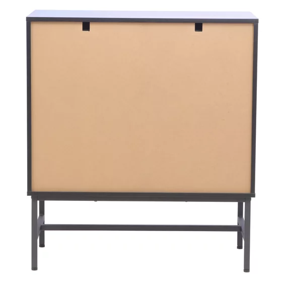 Comoda Coorg, 4 Sertare, 80x40x89.5 h cm, Metal/Pal Melaminat, Negru/Stejar picture - 5