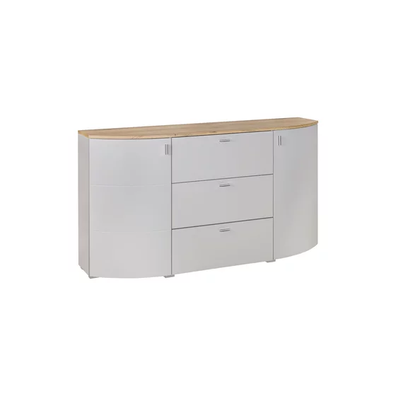 Comoda cu 2 Usi  + 3 Sertare, Sambuca, 160x44x90 cm, Stejar Coast Evoke/Gri picture - 3