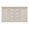 Comoda Flandra cu 2 Usi + 4 Sertare, 154x44x89.5 h cm, Pal Melaminat/MDF, Casmir/Stejar Mauvella picture - 2