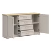 Comoda Flandra cu 2 Usi + 4 Sertare, 154x44x89.5 h cm, Pal Melaminat/MDF, Casmir/Stejar Mauvella picture - 3