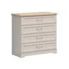 Comoda Flandra cu 4 Sertare, 94x44x89.5 h cm, Pal Melaminat/MDF, Casmir/Stejar Mauvella picture - 1