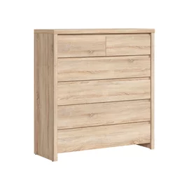 Comoda Kaspian KOM6S, 105x40.5x112 h cm, Pal Melaminat