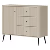Comoda Larnaca VG03, 3 Sertare + Usa, 106x40x88 h cm, Pal Melaminat/MDF - Casmir picture - 2