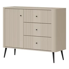 Comoda Larnaca VG03, 3 Sertare + Usa, 106x40x88 h cm, Pal Melaminat/MDF - Casmir